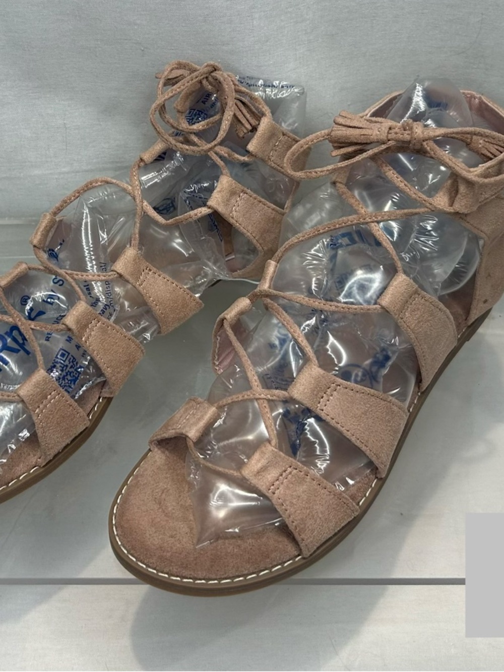 Old Navy Blush Lace-Up Gladiator Sandals